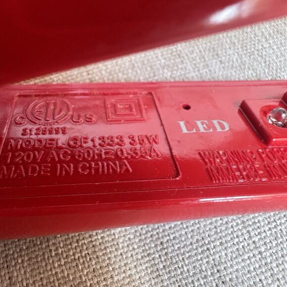 Ultra CHI Red 1" Tourmaline Ceramic Hairstyling Flat Iron Straightener GF1333 - Picture 5 of 9